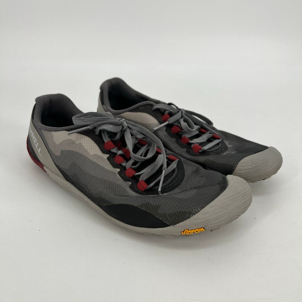 Merrell Vapor Glove 4 Barefoot Shoes Women 8 Gray Running Trail Sneaker Vibram